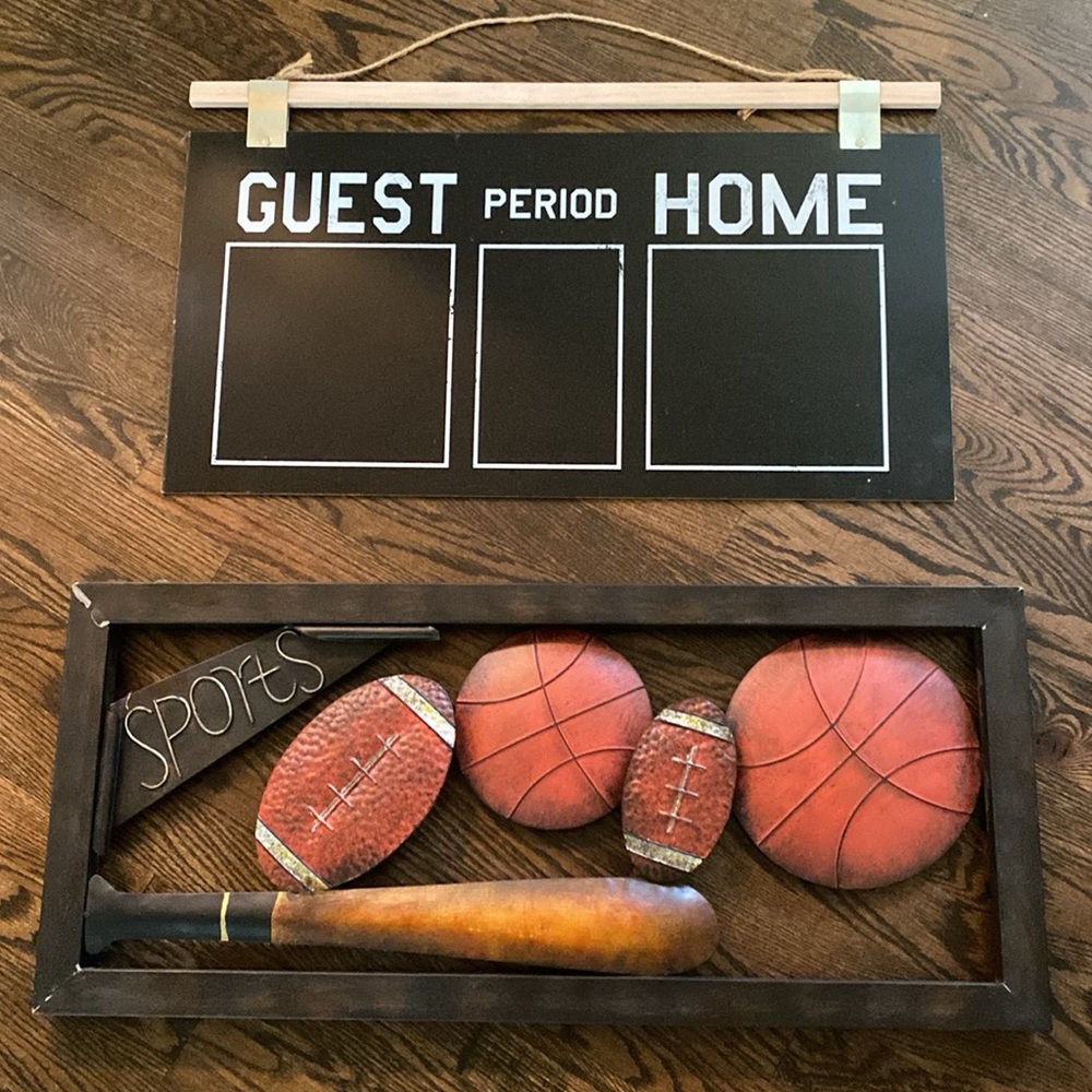 Hobby Lobby Black and Red Outdoor Games Display